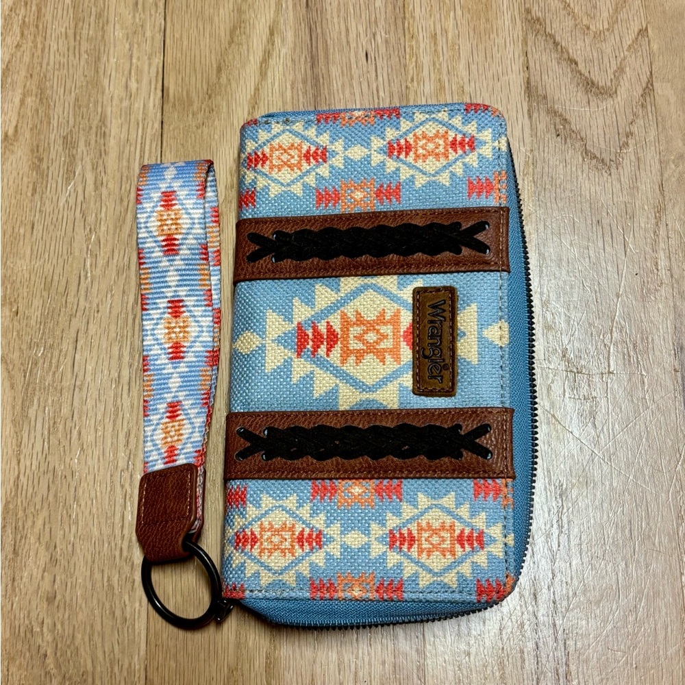 Wrangler Multicolor Aztec Wristlet